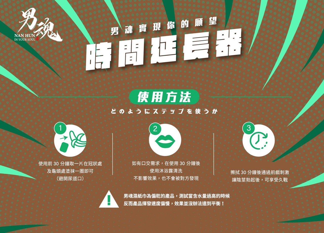 男魂 男用活力保養濕巾- 四合一